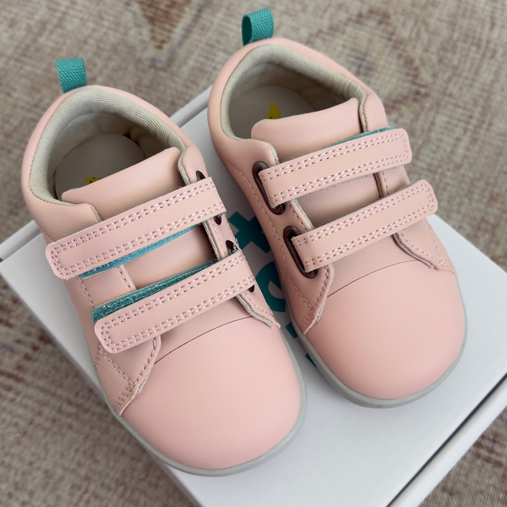 Chic Pink Kids Sneakers with Velcro by Ten Little